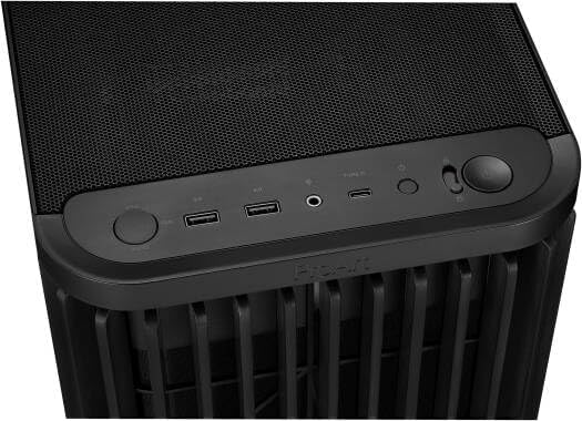 ASUS ProArt PA401 Mid-Tower PC Case – Black with Wooden Accents, PWM Fans, ATX / Micro-ATX / Mini-ITX Compatible