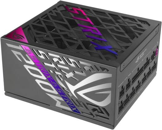 ASUS ROG Strix 1200W Gaming Power Supply – 80 PLUS Platinum, Fully Modular, Axial-Tech Fan, Aura Sync RGB, CE & UK Plug