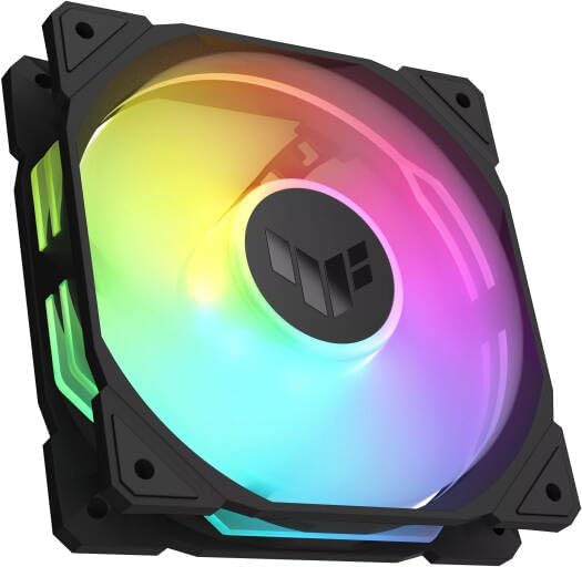 ASUS Prime MR120 ARGB Reverse Fan Black – 120mm High-Performance Cooling, Addressable RGB