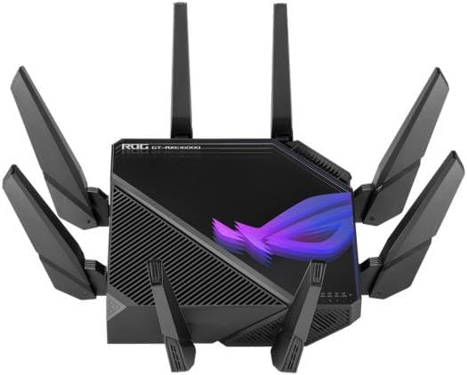 ASUS GT-AXE16000 WiFi 6E Tri-Band Router – 16,000 Mbps, OFDMA & MU-MIMO, AiMesh Compatible