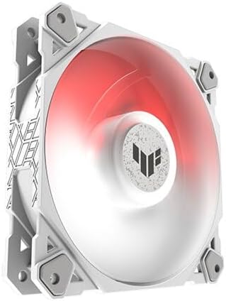 ASUS Prime MR120 ARGB Fan White – 120mm High-Performance Cooling, Addressable RGB