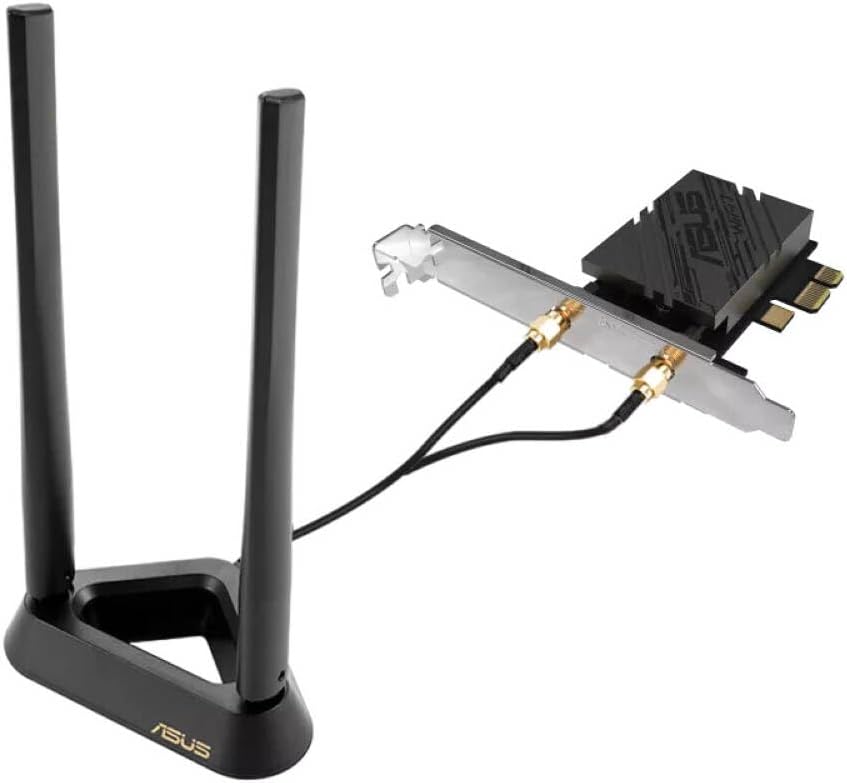 ASUS PCE-BE92BT WiFi 7 PCIe Adapter – Dual-Band, 9,200 Mbps, Bluetooth 5.3, OFDMA & MU-MIMO