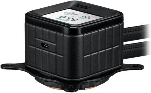 ASUS Prime LC 360 ARGB AIO Cooler – Asetek Pump, 2.3" LCD Display, ARGB Fans, High-Performance Liquid Cooling
