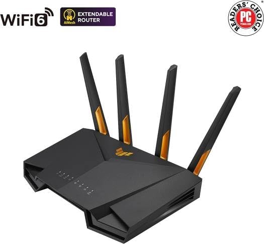 ASUS TUF-AX4200 WiFi 6 Dual-Band Router – 4,200 Mbps, OFDMA & MU-MIMO, AiMesh Compatible