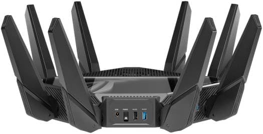 ASUS GT-AXE16000 WiFi 6E Tri-Band Router – 16,000 Mbps, OFDMA & MU-MIMO, AiMesh Compatible