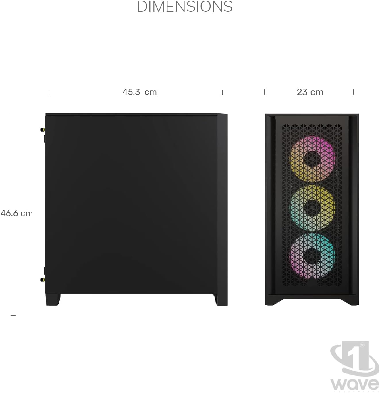 First Wave Black Shadow Professional Workstation PC – Intel Core i7-14700KF | 360mm Liquid Cooling | High-Performance Creator & Engineering Desktop | WiFi | 3-Year Warranty