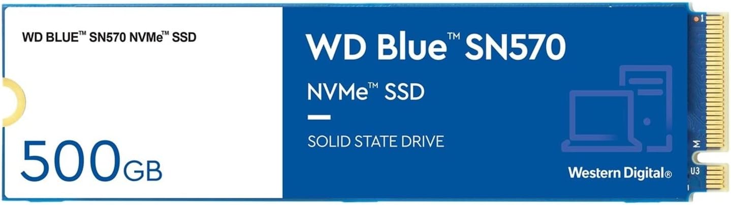 WD Blue 500GB PCIe NVMe M.2 SSD – Fast & Reliable Storage for Laptops & Desktops