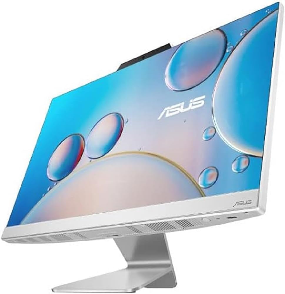 ASUS A3402WBAT AIO Desktop Computer, 23.8" FHD Wide View Touch Display, Intel Core i5-1235U, 8GB RAM, 512GB SSD, Intel UHD Graphics, ENG K/b & Mouse, Free DOS, White | 90PT03G4-M06AX0