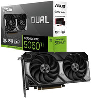 ASUS Dual GeForce RTX 5060 Ti 8GB Graphics Card – GDDR6, PCIe 4.0, Dual Fan, Ray Tracing