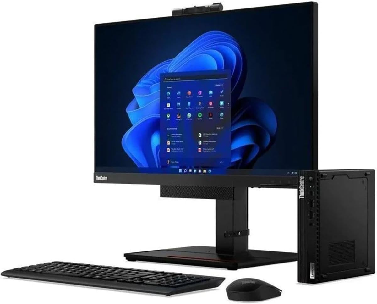 Lenovo ThinkCentre M90q Gen3 Tiny i5-12500T 8GB DDR5 256GB SSD Integrated Intel UHD Graphics 770, USB Traditional KYB Arabic/English, USB Calliope Mouse, Win11 Pro 64 3Yr