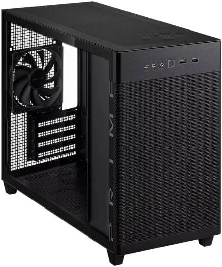 ASUS Prime AP202 Mid-Tower PC Case – Tempered Glass, ARGB, Black, ATX / Micro-ATX / Mini-ITX Compatible