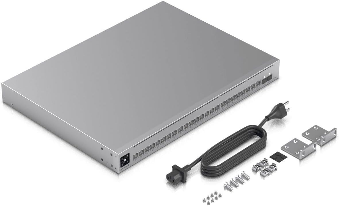 Ubiquiti USW-Pro-HD-24-PoE – 24-Port High-Performance Managed PoE Switch, UniFi Cloud-Managed, Enterprise Network Switch, EU Version