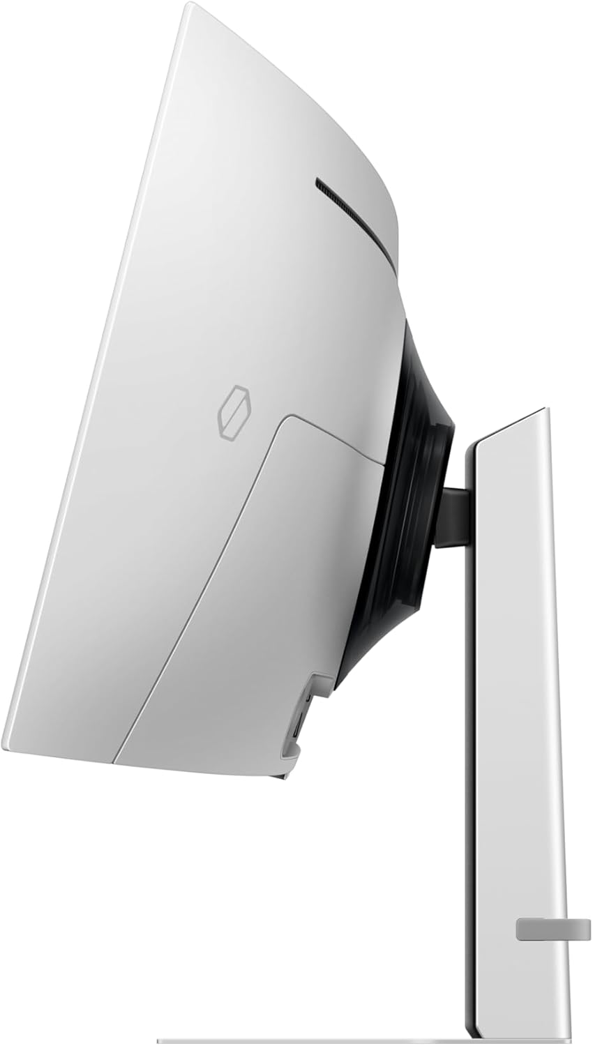 Samsung Gaming Monitor 49 inch G9 (G91SD) Odyssey OLED Dual QHD (5120 x 1440) 144Hz Refresh Rate 0.03Ms Response Time, NVIDIA G-Sync Compatible, Height Adjustable, Silver