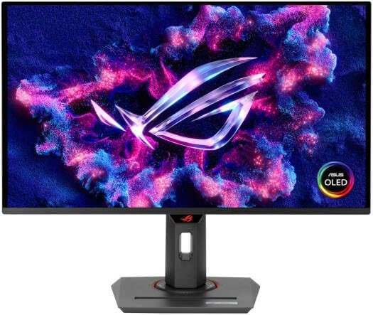 ASUS ROG Swift XG27UCDMG Gaming Monitor – 27", 4K UHD, 0.03ms Response, DisplayPort + HDMI (x2) + USB-C + USB Hub, Black