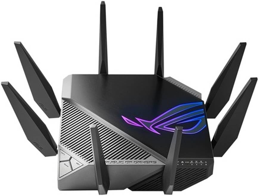 ASUS GT-AXE11000 WiFi 6E Tri-Band Router – 11000 Mbps, OFDMA & MU-MIMO, AiMesh Compatible