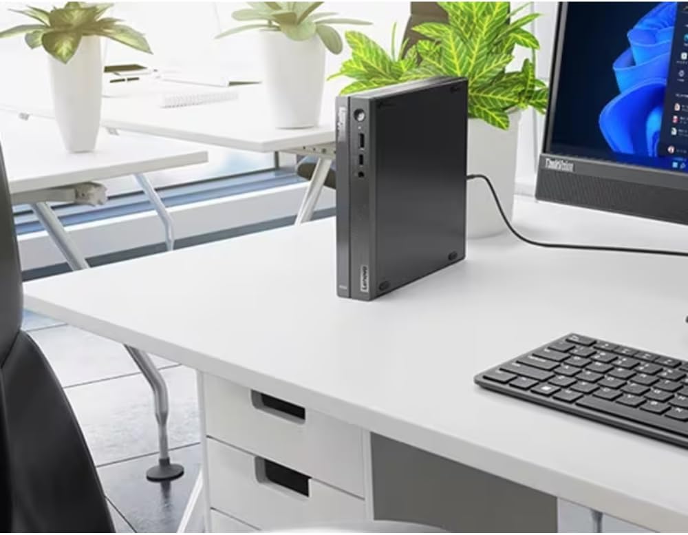 Lenovo ThinkCentre Neo 50q Gen 4 Tiny Mini PC, Intel Core i5-13420H, 8GB SO-DIMM RAM, 512GB SSD, Integrated Intel UHD Graphics, FreeDOS, Black | 12LN003PGP