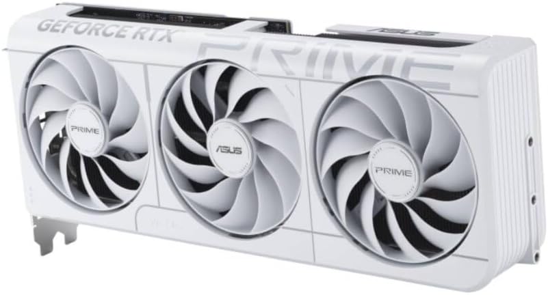 ASUS Prime GeForce RTX 5070 White Overclocked Edition 12GB Graphics Card – GDDR6, PCIe 4.0, Dual Fan, Ray Tracing