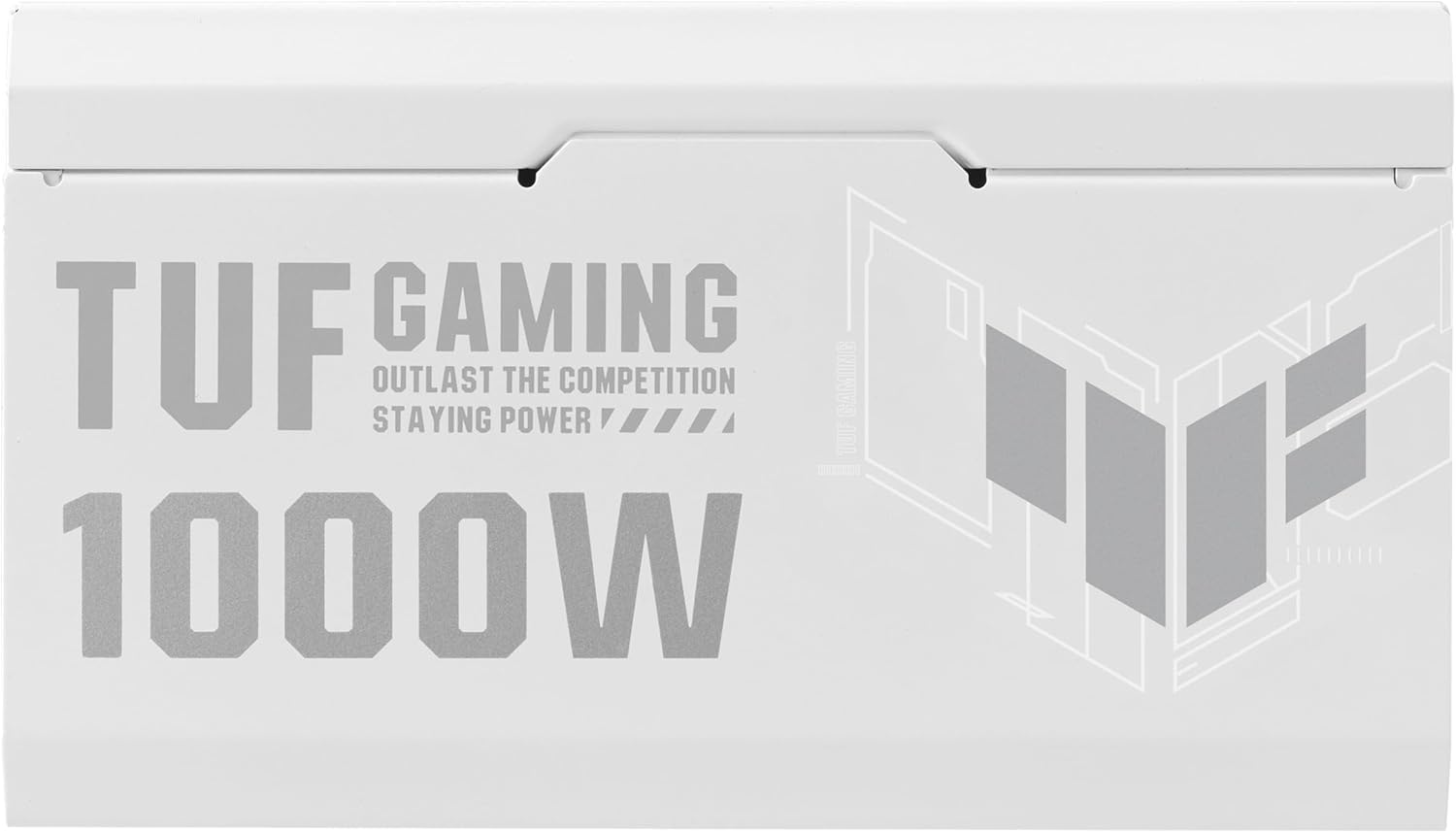 ASUS TUF Gaming 1000W White Power Supply – 80 Plus Gold, Fully Modular, High-Performance PSU, CE & UK Plug