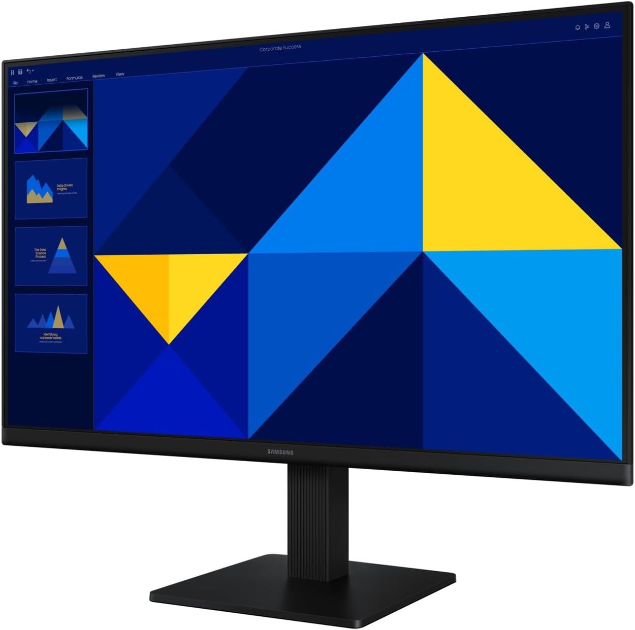 Samsung S3 S30GD Essential 27" Monitor – Full HD IPS Display, 100Hz Refresh Rate, 5ms Response Time, Flicker-Free Technology, 16.7M Colors, HDMI & DisplayPort, Slim Black Design for Gaming and Work