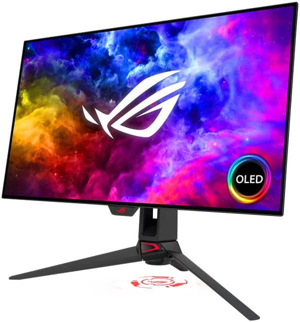 ASUS ROG Swift OLED PG27AQDM Gaming Monitor – 27", 2560x1440 QHD, 240Hz, 0.03ms Response, HDMI (x2) + DisplayPort + USB Hub, Black