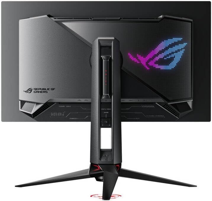 ASUS ROG Swift PG27UCDM Gaming Monitor – 27", 4K UHD, 0.03ms Response, DisplayPort + HDMI (x2) + USB-C + USB Hub, Black