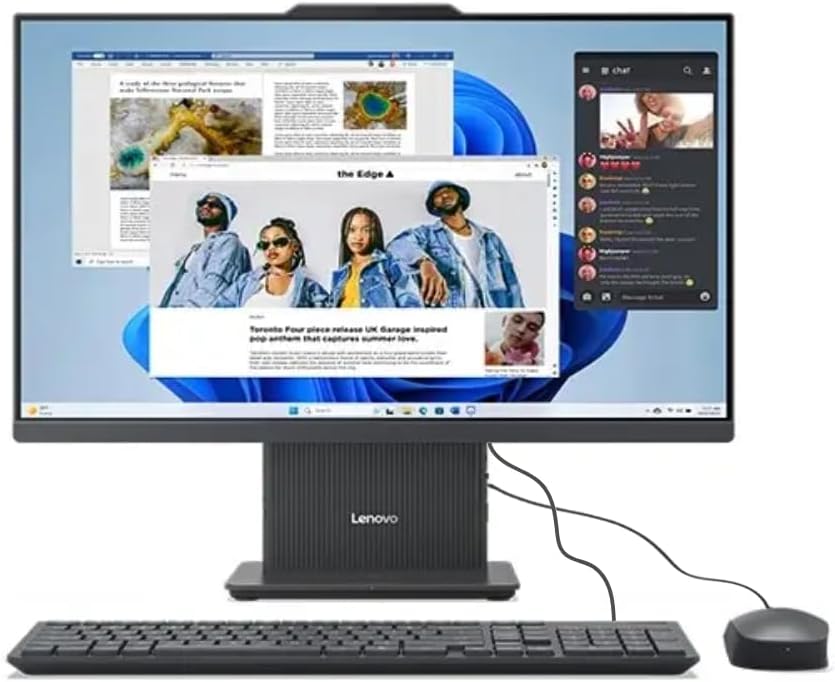 Lenovo IdeaCentre AIO 24IRH9 Desktop Computer, 23.8" FHD IPS 100Hz Touch Display, Intel Core i5-13420H, 8GB RAM, 512GB SSD, Intel UHD Graphics, ENG-ARAB K/B & Mouse, FreeDOS, Cloud Grey | F0HN000SAX