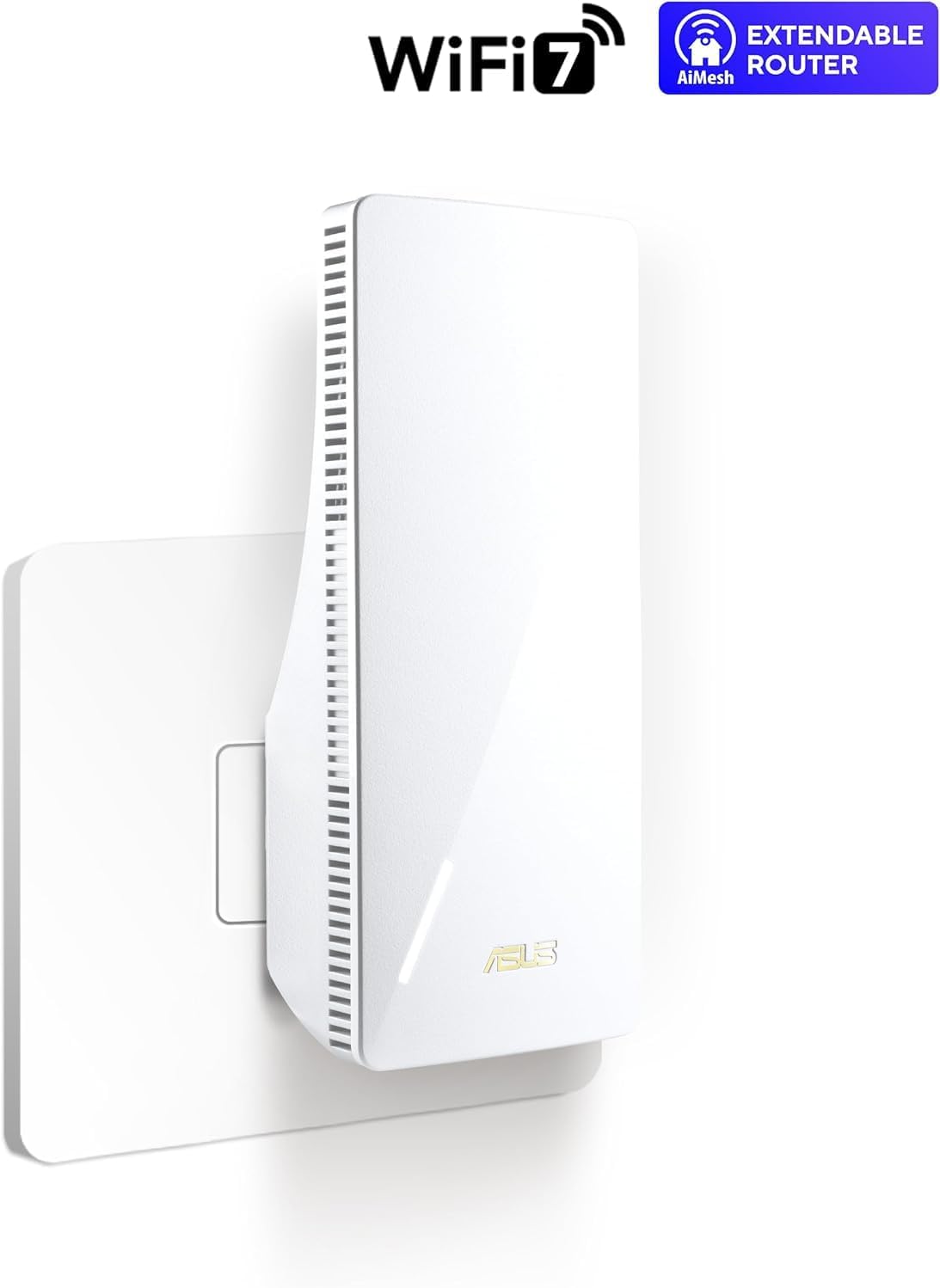 ASUS RP-BE58 WiFi 7 Range Extender – Dual-Band, 5,800 Mbps, OFDMA & MU-MIMO, AiMesh Compatible