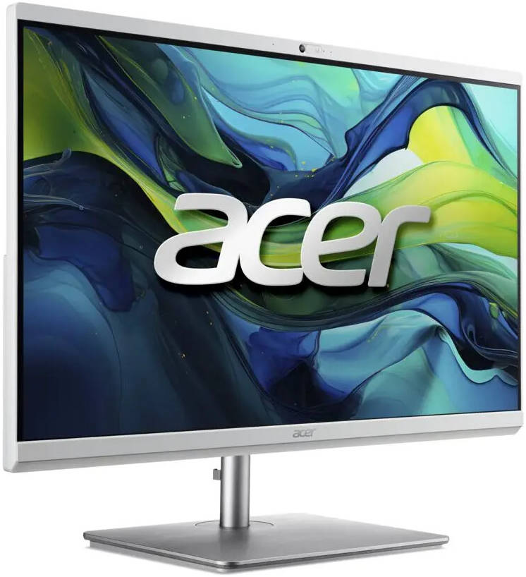 Acer C27D-Q.BMGEM.003 All in One Desktop Computer, 27" FHD Display, Intel Core Ultra 7-155U, 16GB RAM, 512GB SSD, Intel Graphics, Wireless ENG-ARB K/B & Mouse, Windows 11 Home, White | DQ.BMGEM.003