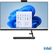 Lenovo IdeaCentre AIO 3 27IAP7 Desktop PC, 27" FHD IPS, Intel Core i5-1240P, 8GB RAM, 512GB SSD, NVIDIA GeForce MX550 2GB, Calliope Wireless ENG-ARB KB & Wireless Mouse, DOS, Black | F0GJ003AAX