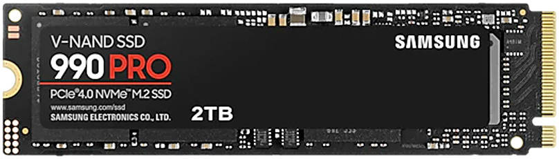 Samsung 990 PRO NVMe M.2 SSD 2TB – PCIe 4.0, Up to 7,450MB/s Read Speed, V-NAND Technology, Dynamic Thermal Control, Power Efficient, 5-Year Warranty – Ultra-Fast Internal SSD for Gaming & Professional Use