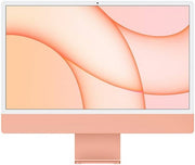 Apple iMac (2021) Desktop Computer, 24'' Retina 4.5K Display, Apple M1 Chip 8C CPU, 8C GPU, 16C Neural Engine, 8GB RAM, 256GB SSD, Gigabit Ethernet, Magic Keyboard English & Mouse, Orange | Z132001VF