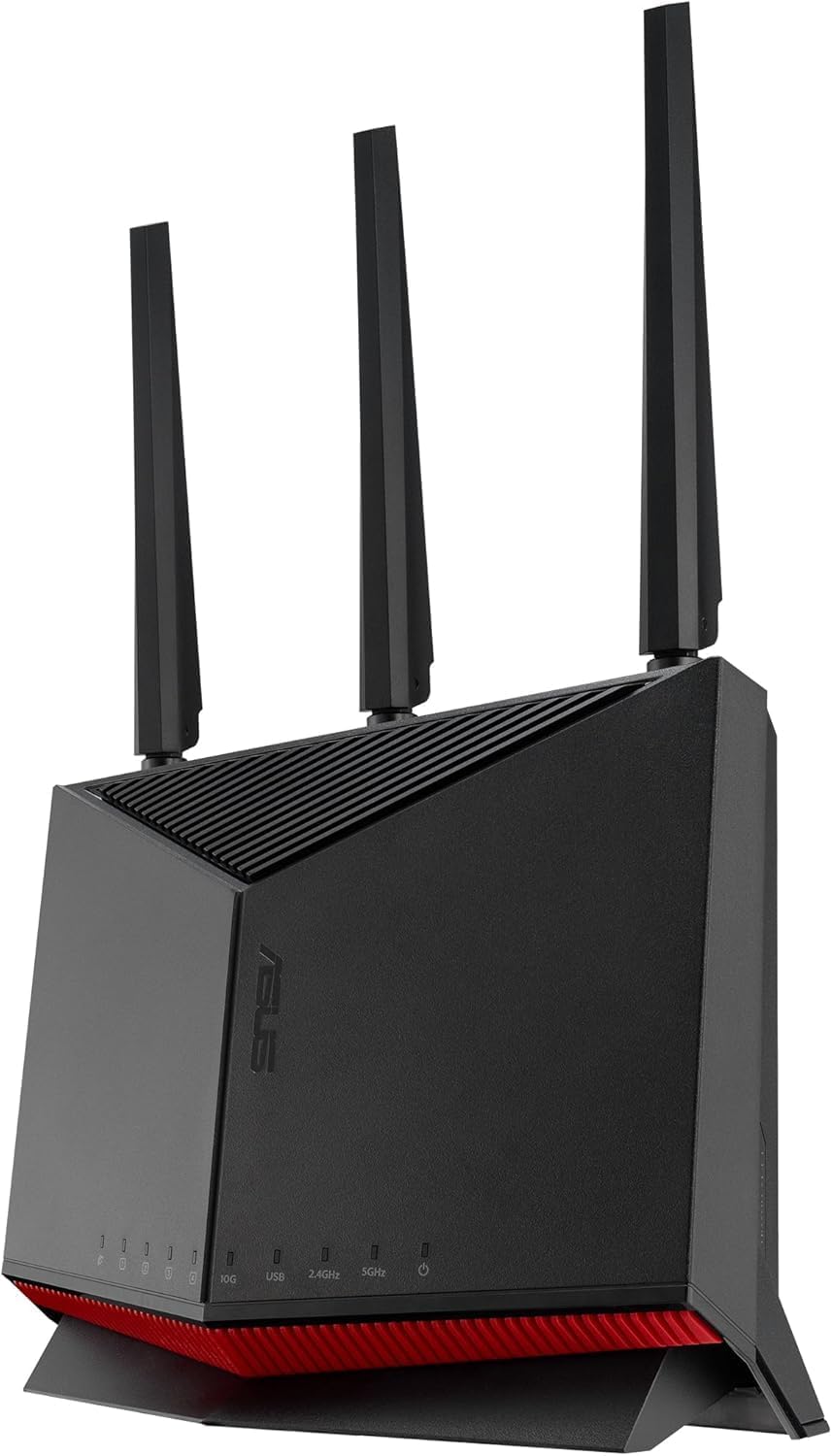 ASUS RT-BE86U WiFi 7 Dual-Band Router – 8,600 Mbps, OFDMA & MU-MIMO, AiMesh Compatible