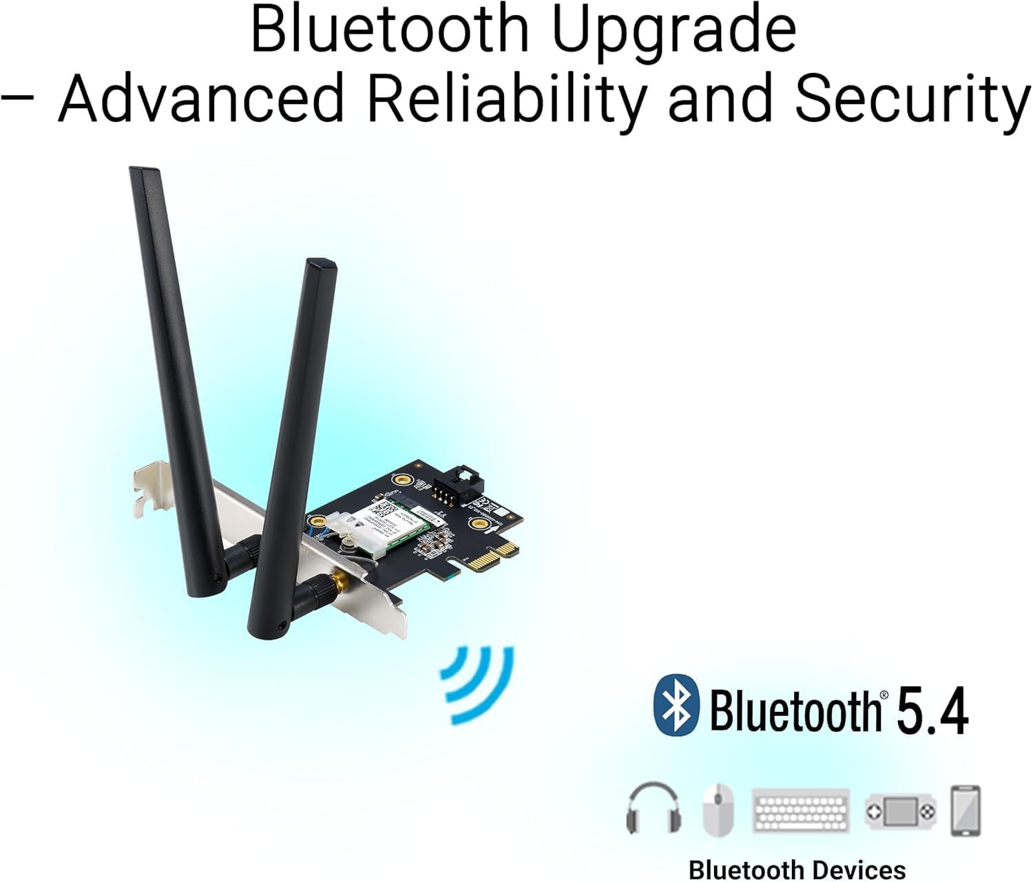 ASUS PCE-BE6500 WiFi 7 PCIe Adapter – Dual-Band, High-Speed 6,500 Mbps, OFDMA & MU-MIMO