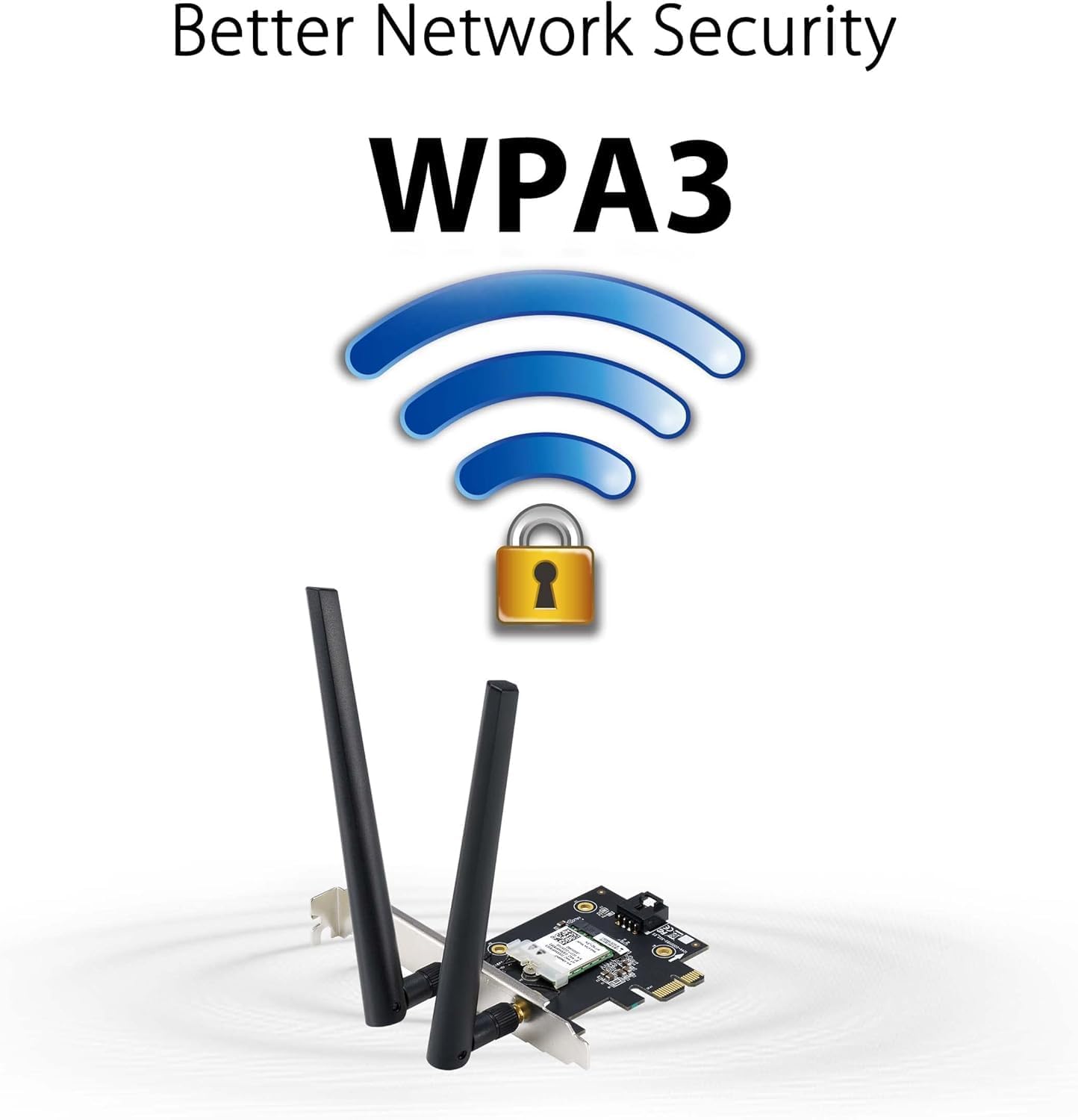 ASUS PCE-AXE5400 WiFi 6E PCIe Adapter – Dual-Band, OFDMA & MU-MIMO, High-Speed Wireless Networking