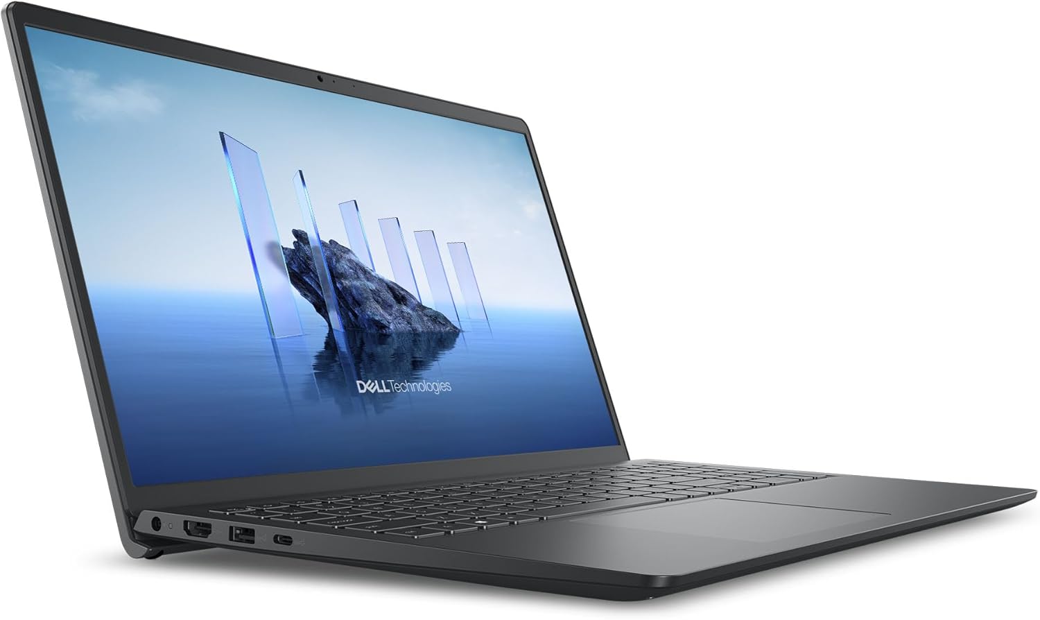 Dell Laptop LDC15250-7292BLK-PUS – Intel Core i7-1355U | 16GB RAM | 1TB SSD front view | Buy in UAE