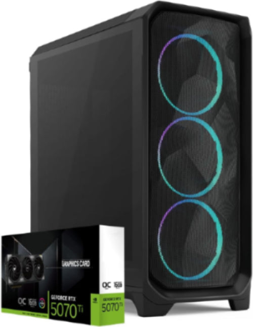 First Wave Black Phoenix AI & 3D Rendering Workstation – Intel Core Ultra 9 285K | 360mm Liquid Cooling | WiFi | RGB Performance Desktop | 3 Year Warranty