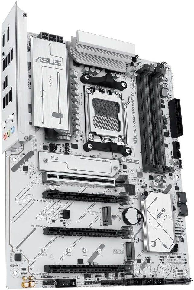 ASUS B850M MAX GAMING WIFI Motherboard – Socket AM5, B850 Chipset, USB 10Gbps, WiFi 6, CECT2, Micro-ATX