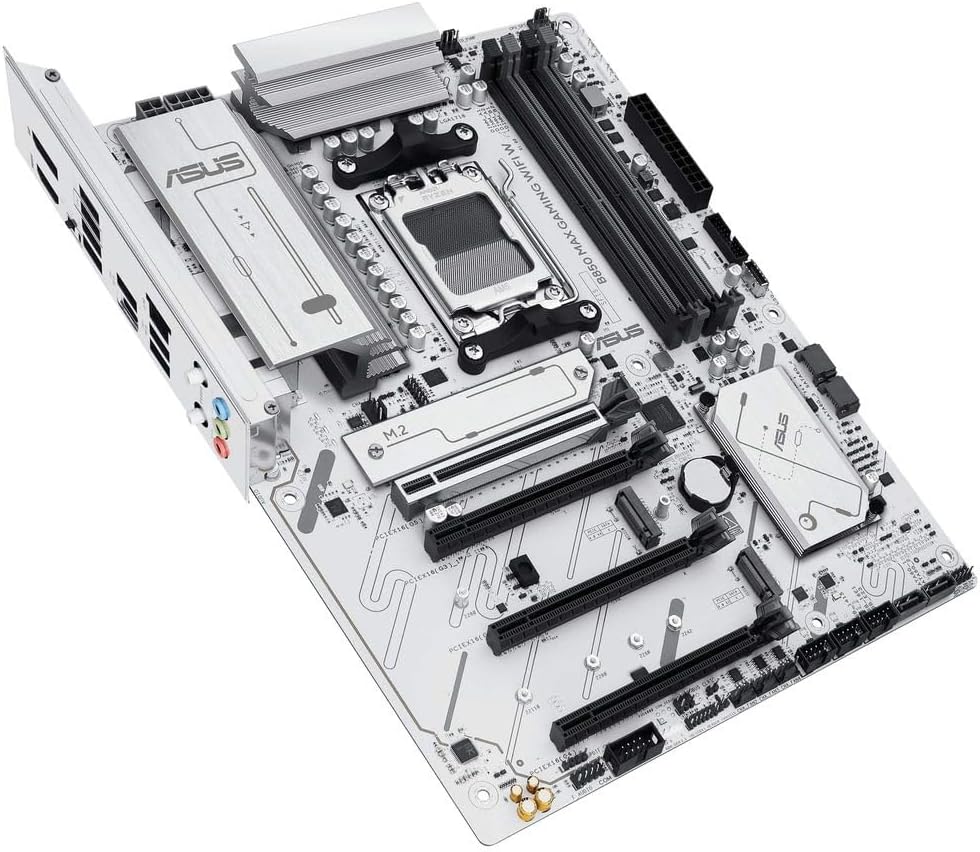 ASUS B850M MAX GAMING WIFI Motherboard – Socket AM5, B850 Chipset, USB 10Gbps, WiFi 6, CECT2, Micro-ATX
