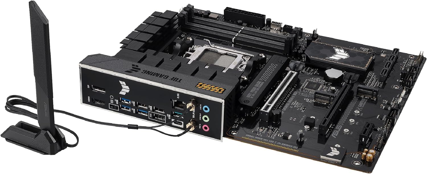 ASUS B650E Max Gaming WiFi Motherboard – AMD AM5 Socket, B650 Chipset, USB 10Gbps, WiFi, Aura Sync RGB