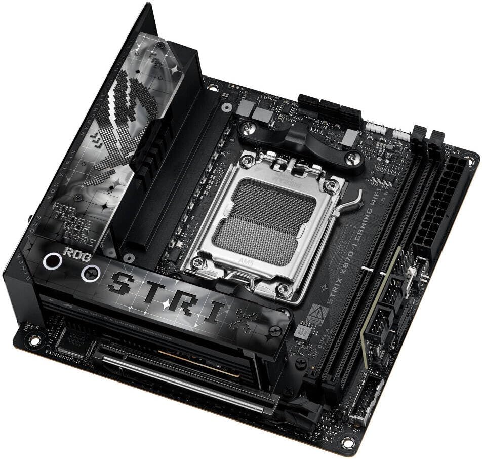ASUS ROG Strix X870-I Gaming WiFi Mini-ITX Motherboard – AMD AM5 Socket, X870 Chipset, PCIe 5.0, USB4, Wi-Fi 7