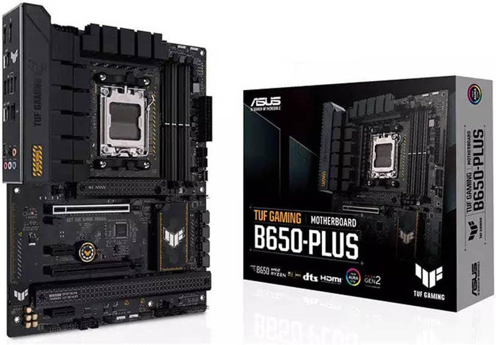 ASUS TUF Gaming B650-Plus Motherboard – AMD AM5 Socket, B650 Chipset, USB 3.2 Gen 2x2