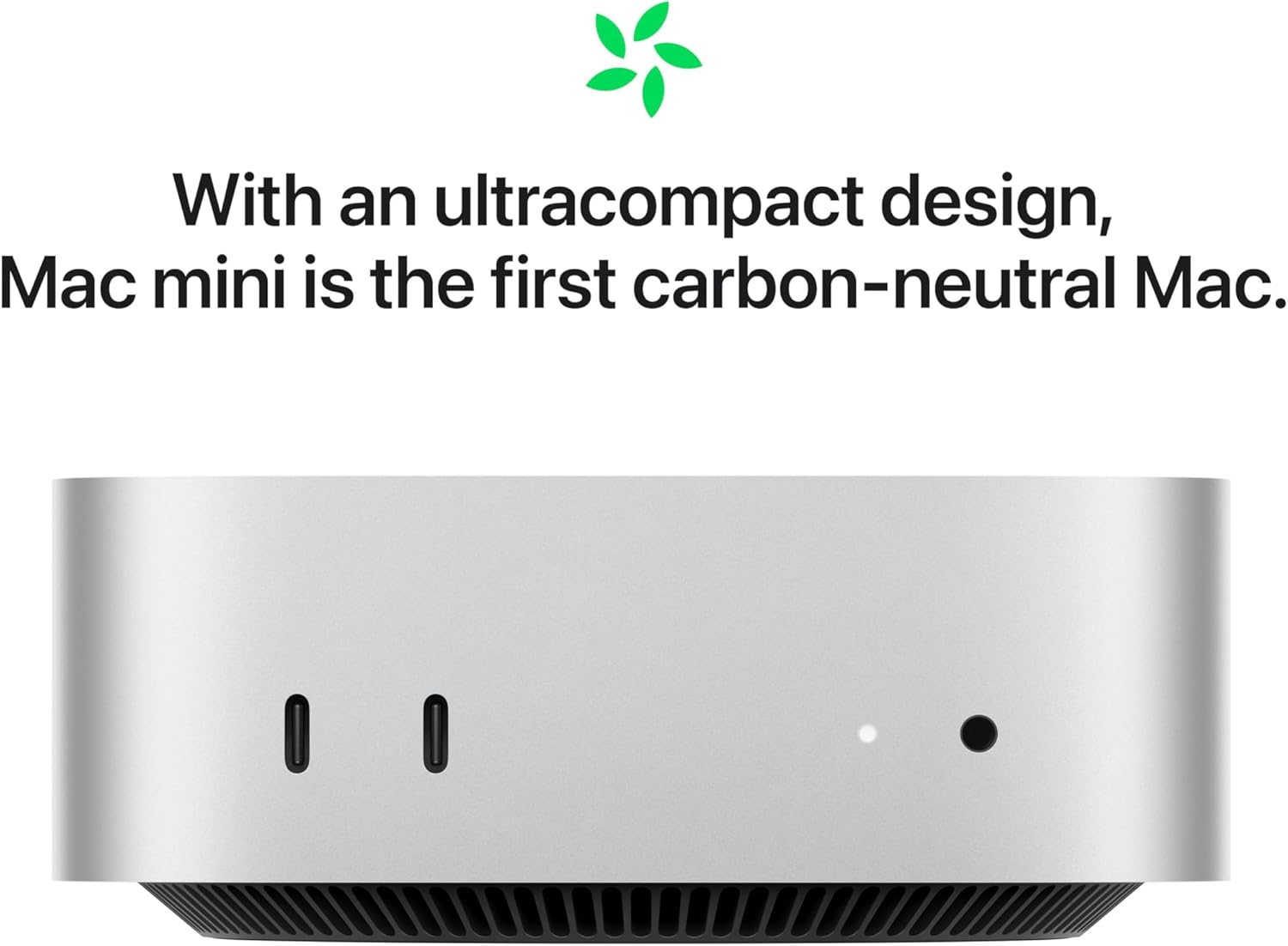 Apple Mac Mini Desktop Computer, Apple M4 Chip with 10-core CPU, 10-core GPU, 16-core Neural Engine, 24GB RAM, 512GB SSD, 3x Thunderbolt 4 Ports, HDMI Port, 2x USB-C Ports, Silver | MCYT4LLA