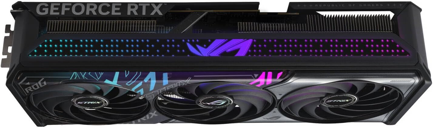 ASUS ROG Strix GeForce RTX 5070 Ti Overclocked Edition Gaming Graphics Card – 16GB GDDR6, PCIe 4.0, Dual Fan Cooling, Ray Tracing, Aura Sync