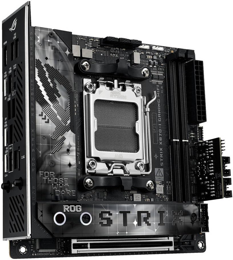 ASUS ROG Strix X870-I Gaming WiFi Mini-ITX Motherboard – AMD AM5 Socket, X870 Chipset, PCIe 5.0, USB4, Wi-Fi 7