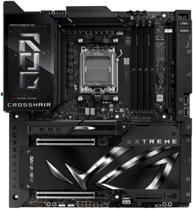 ASUS ROG Crosshair X870E Extreme Gaming Motherboard – AMD AM5 Socket, X870E Chipset, PCIe 5.0, USB4, Wi-Fi 7