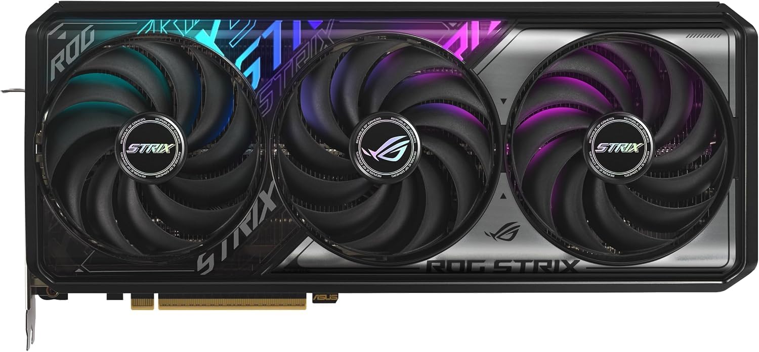 ASUS ROG Strix GeForce RTX 5070 Overclocked Edition Gaming Graphics Card – 12GB GDDR6, PCIe 4.0, Dual Fan Cooling, Ray Tracing, Aura Sync