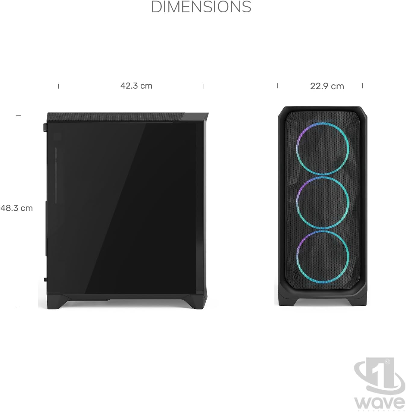 First Wave Black Phoenix AI & 3D Rendering Workstation – Intel Core Ultra 9 285K | 360mm Liquid Cooling | WiFi | RGB Performance Desktop | 3 Year Warranty