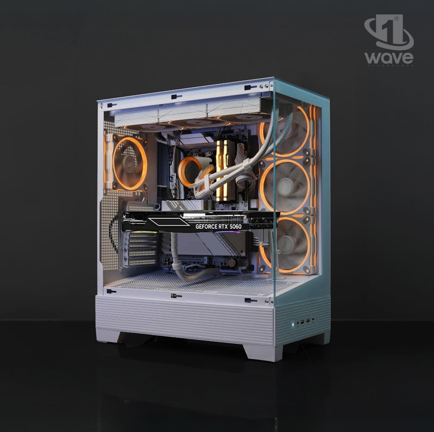 First Wave Stealth Elite Gaming PC for 4K Gaming / Core i9-14900K processor / Streaming & Content Creation – Liquid Cooled High-End Desktop First Wave