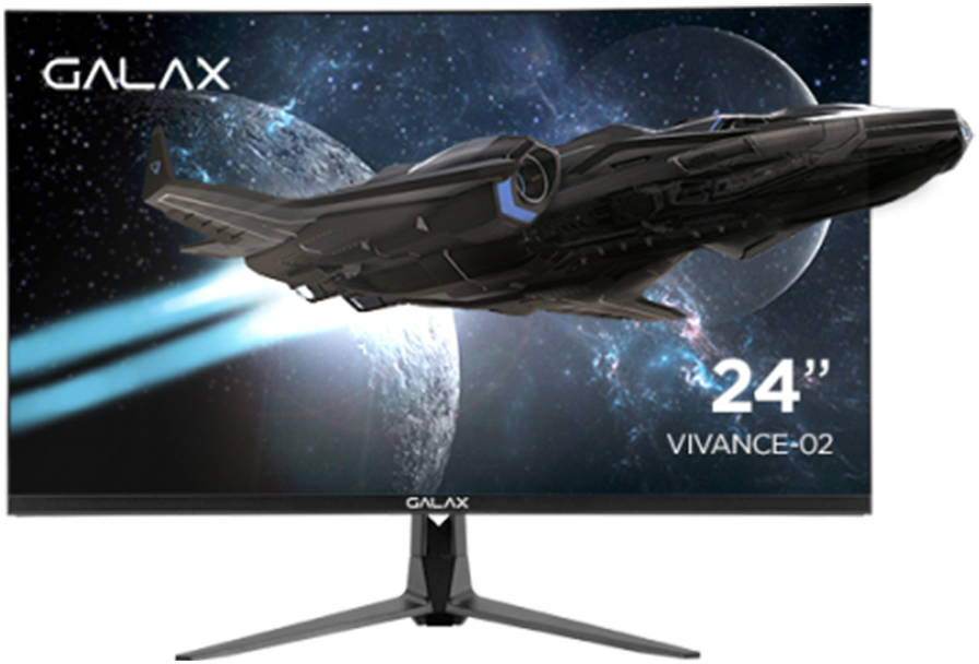 GALAX VIVANCE-02 24″ FHD IPS Gaming Monitor – 1920×1080, 165 Hz, 1 ms Response Time, G-SYNC Compatible, HDR, 100% sRGB