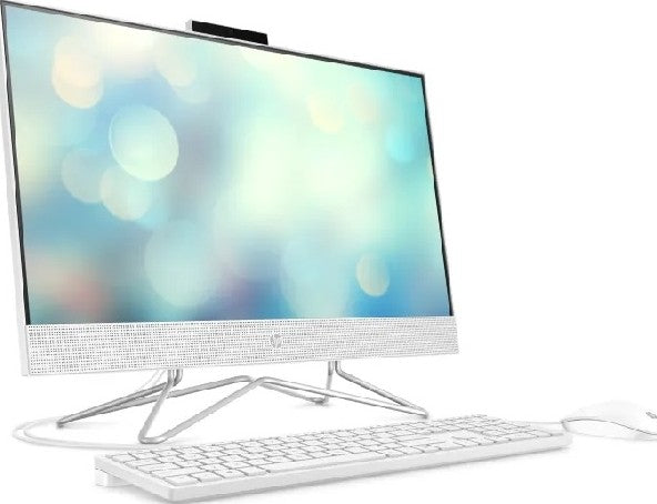 HP 24-DF1033NY 23.8" FHD AIO Desktop PC, 11th Gen Intel Core i3-1125G4, 4GB RAM, 1TB HDD Storage, Intel UHD, DVDRW, Webcam, Wired Keyboard + Mouse, DOS - No OS, Snow White | 466Y7EA